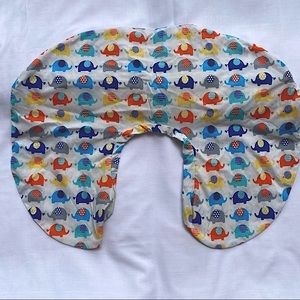 Boppy Muti Color Elephant Slipcover Support Nursing Pillow with Zipper Closure